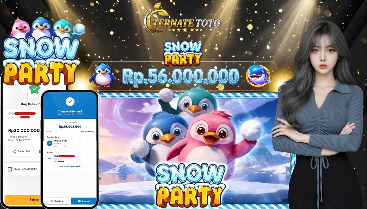 TERNATETOTO - JACKPOT SNOW PARTY Rp. 56,000,000,-